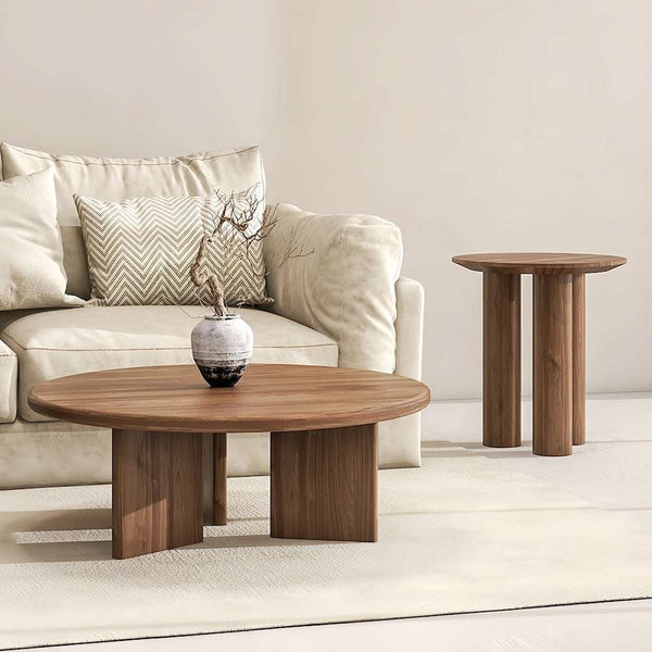 Wabi Sabi Solid Wood Coffee Table: The Perfect Tea Table for Rustic, Tranquil Home Setups