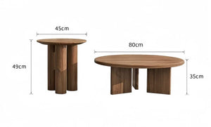 Wabi Sabi Solid Wood Coffee Table: The Perfect Tea Table for Rustic, Tranquil Home Setups