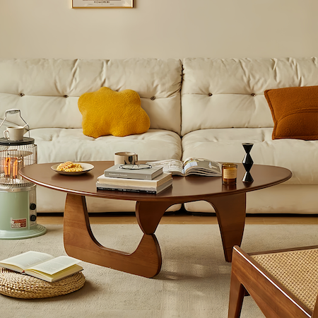 Elegant Dark Wood Coffee Table – Stylish & Durable Design - sparkledecor.com