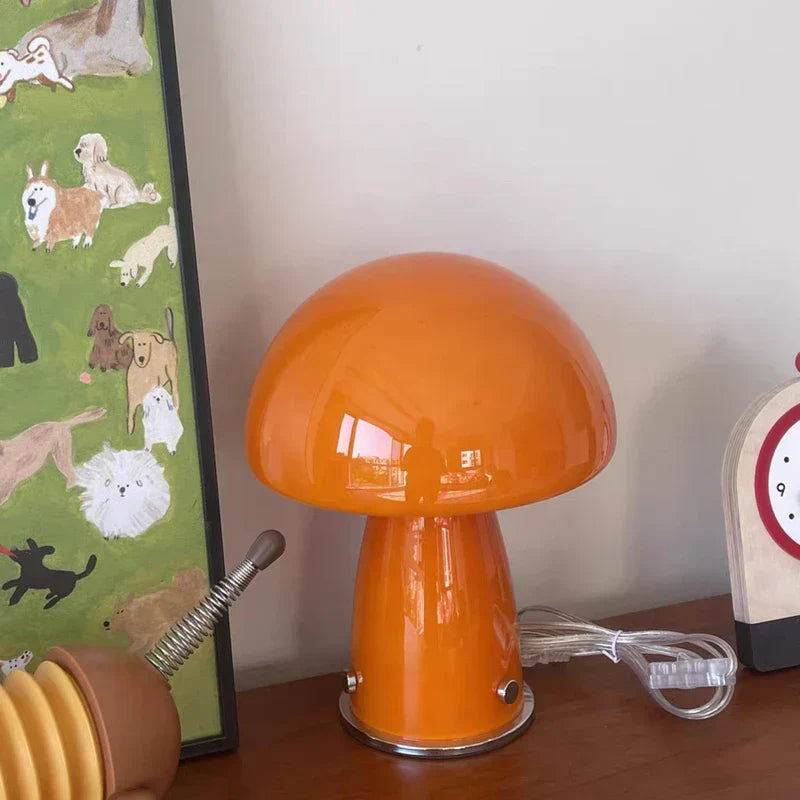 Whimsical Bedside Table Lamp: Small Mushroom Night Light - sparkle-decor.com