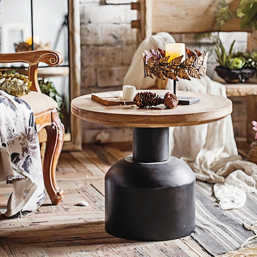 Retro Round Coffee Table | Vintage-Inspired Elegance for Modern Spaces - sparkledecor.com