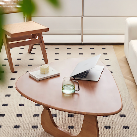 Elegant Dark Wood Coffee Table – Stylish & Durable Design - sparkledecor.com